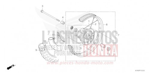 ROUE AVANT CRF110FP de 2023